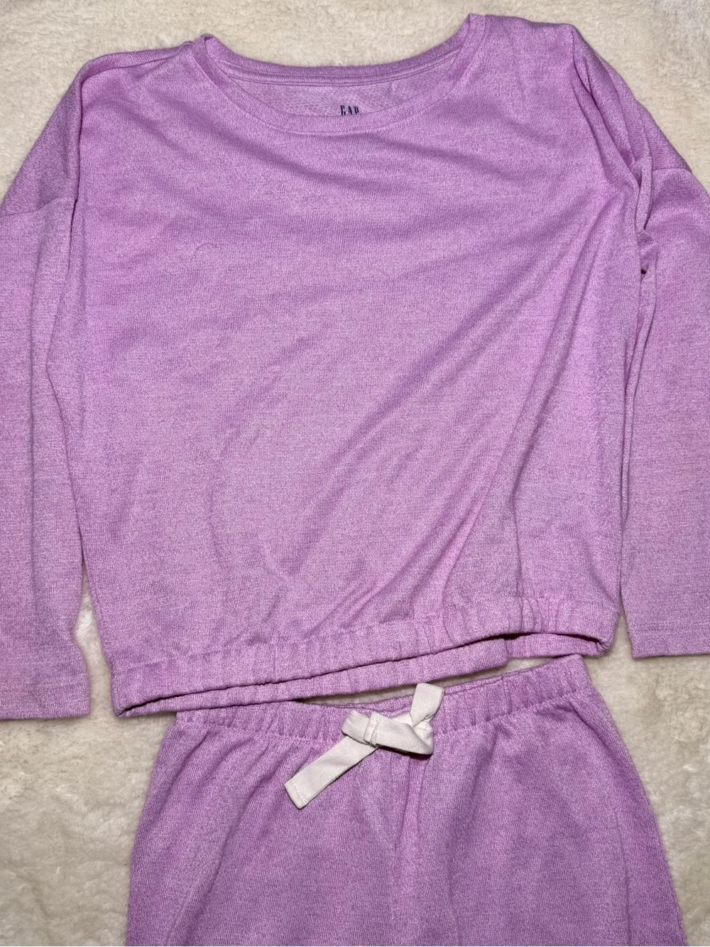 Gap Kids 2 piece pajamas lounge set purple size 8